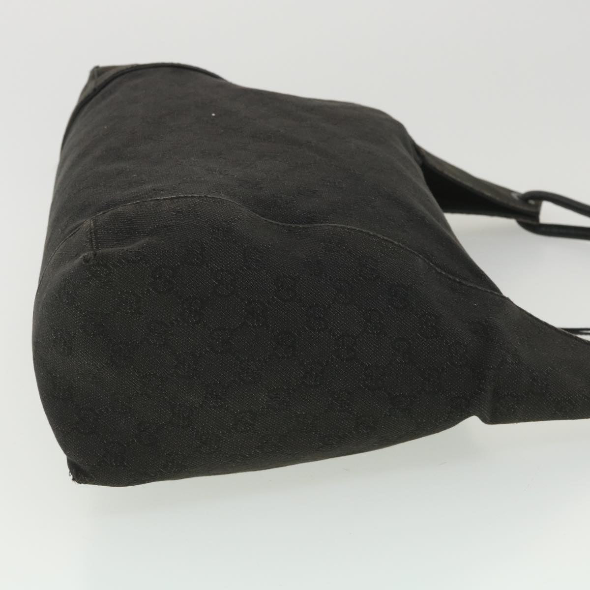 GUCCI GG Canvas Shoulder Bag Gray 101292 37374
