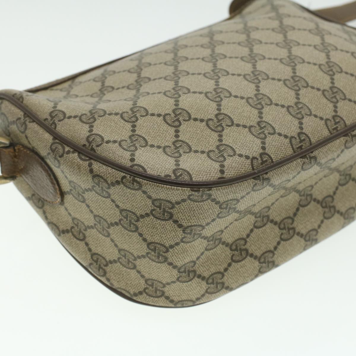 GUCCI GG Canvas Web Sherry Line Shoulder Bag Beige Red Green 8902032 37565