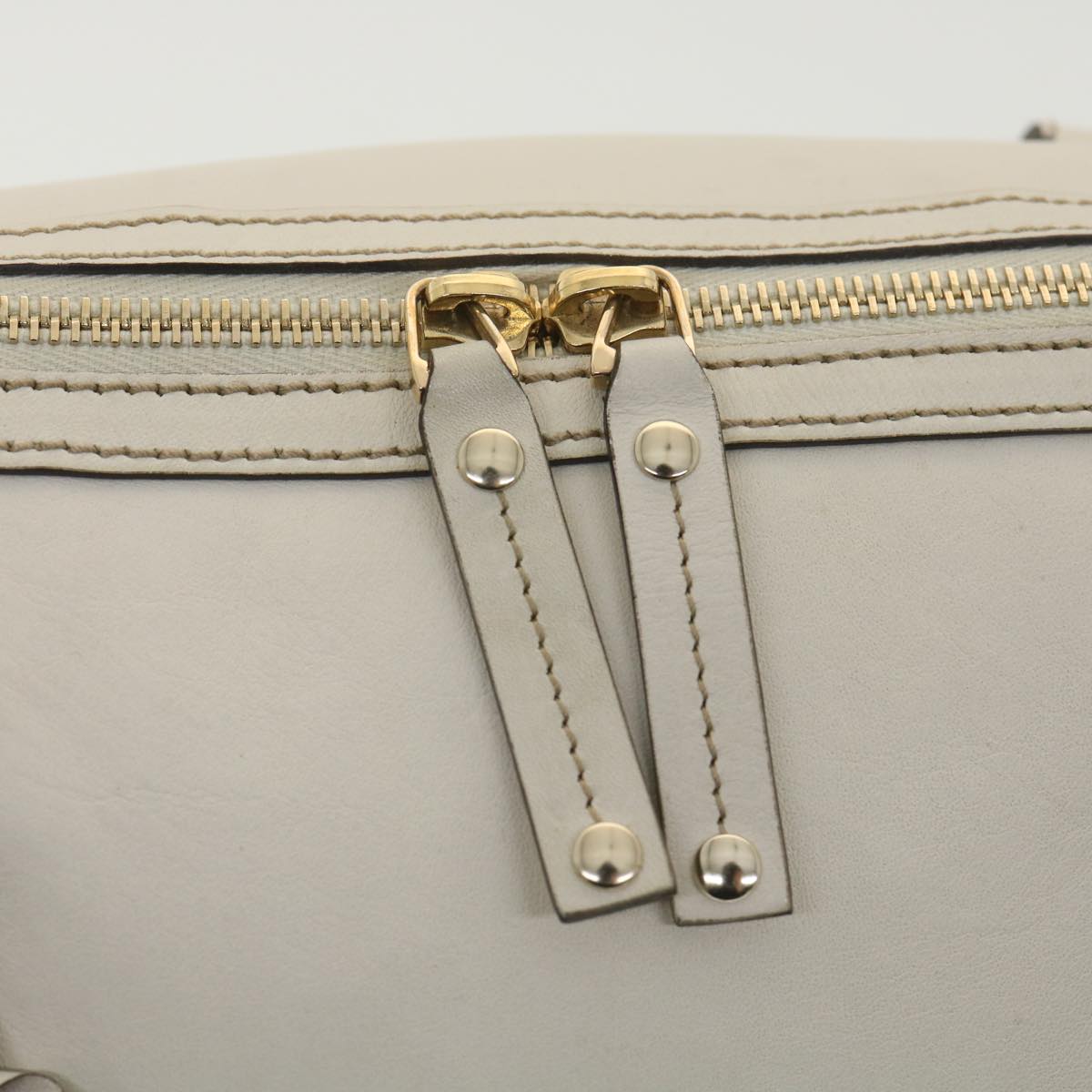 GUCCI GG Canvas Hand Bag Beige White 189825 37810