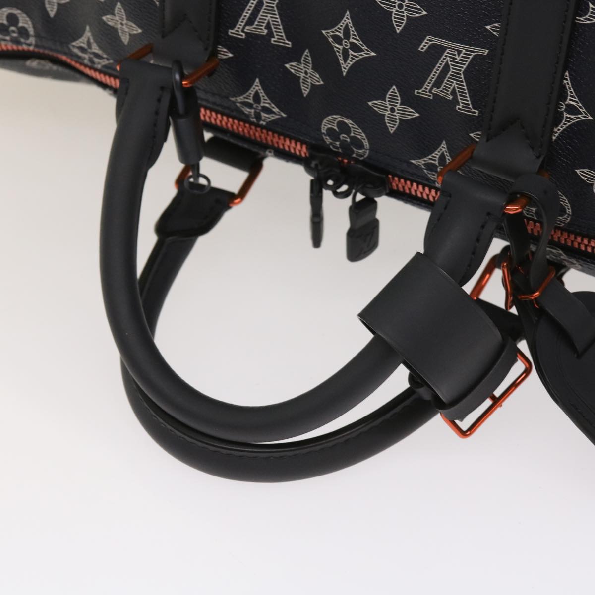 LOUIS VUITTON Monogram Ink Keepall Bandouliere 50 Bag Navy M43684 LV 37879A