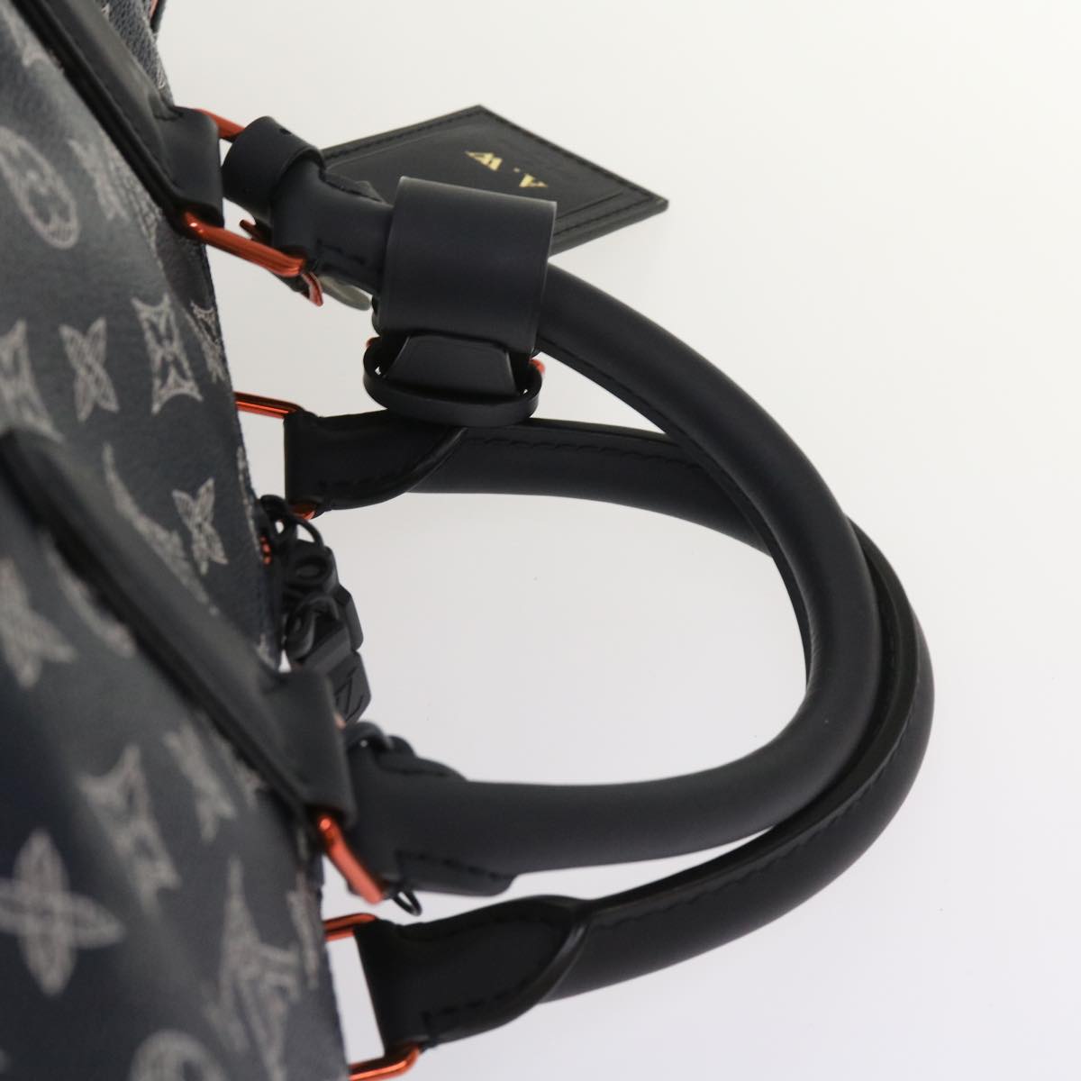 LOUIS VUITTON Monogram Ink Keepall Bandouliere 50 Bag Navy M43684 LV 37879A