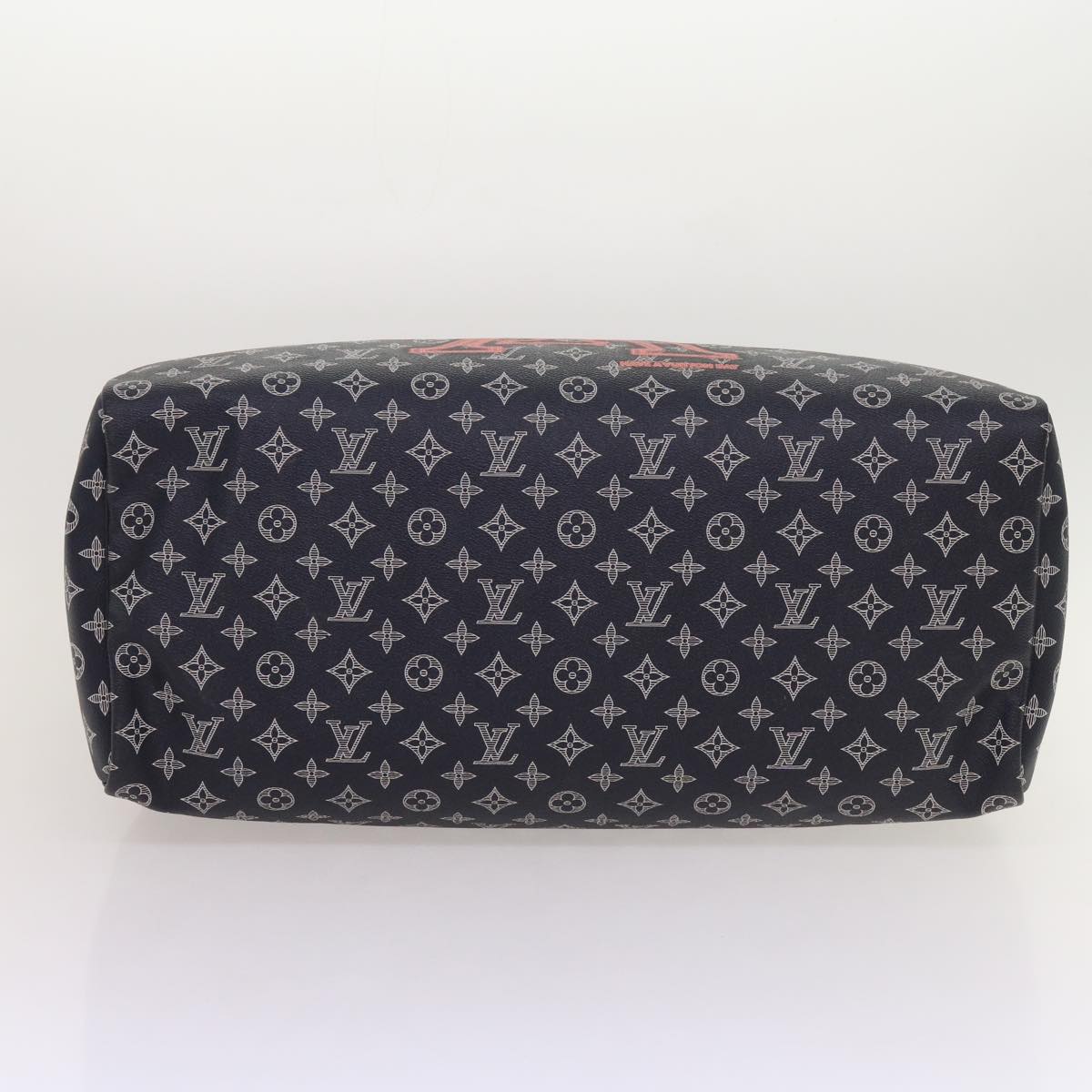 LOUIS VUITTON Monogram Ink Keepall Bandouliere 50 Bag Navy M43684 LV 37879A