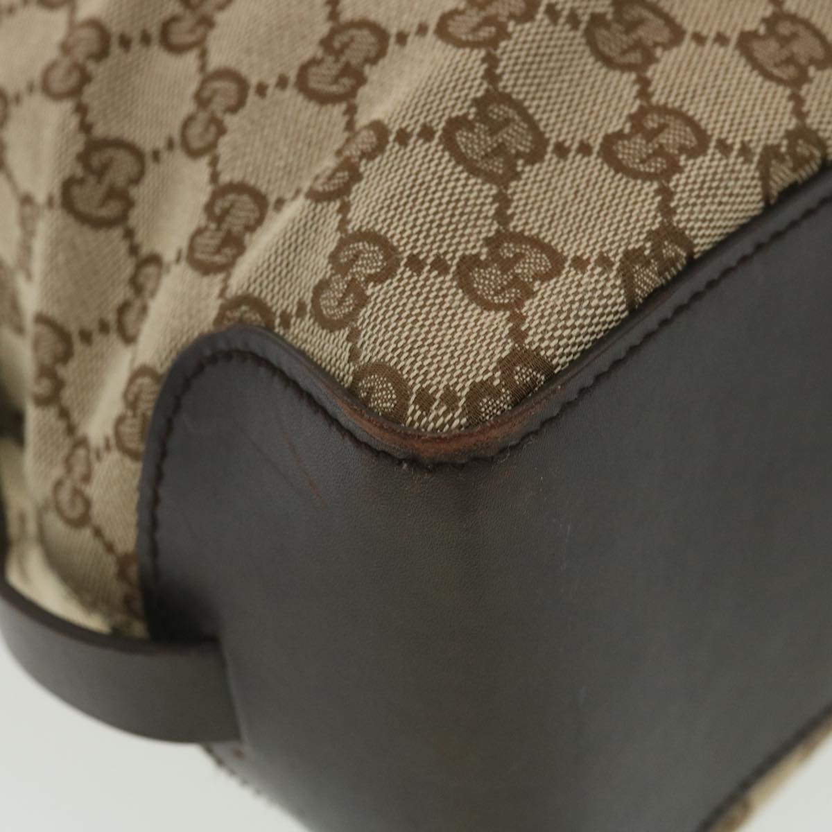 GUCCI GG Canvas Hand Bag Beige 106251 37968