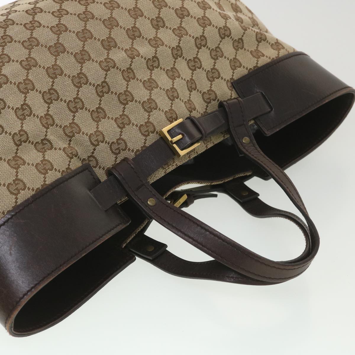 GUCCI GG Canvas Hand Bag Beige 106251 37968
