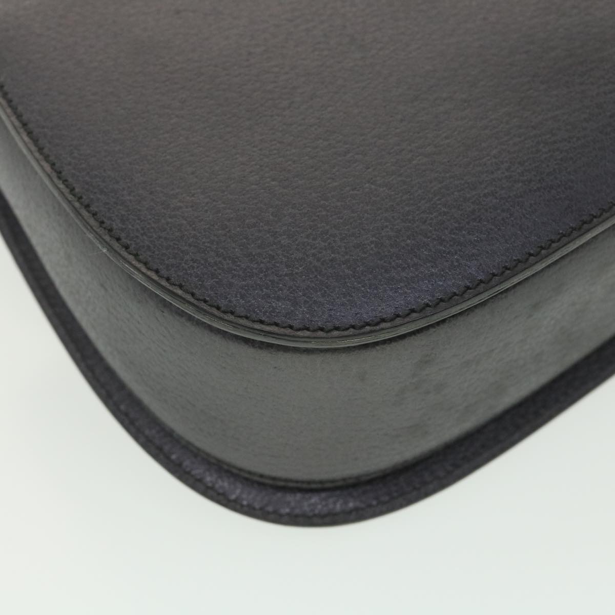 GUCCI Bamboo Hand Bag Leather Gray 000.926.0633 37969