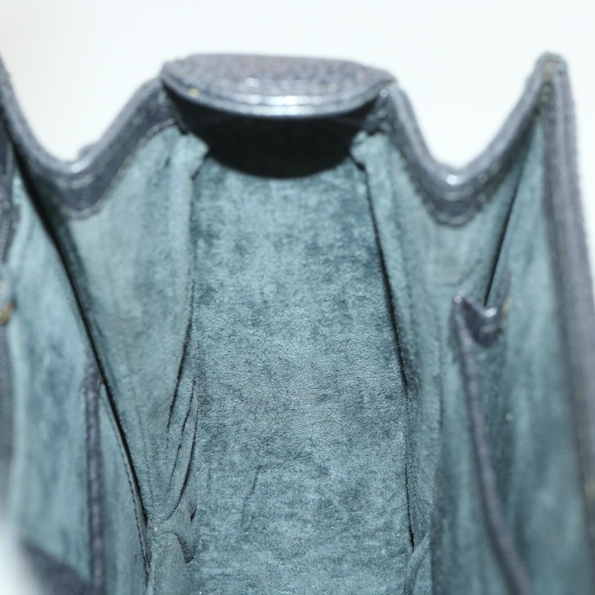 GUCCI Bamboo Hand Bag Leather Gray 000.926.0633 37969