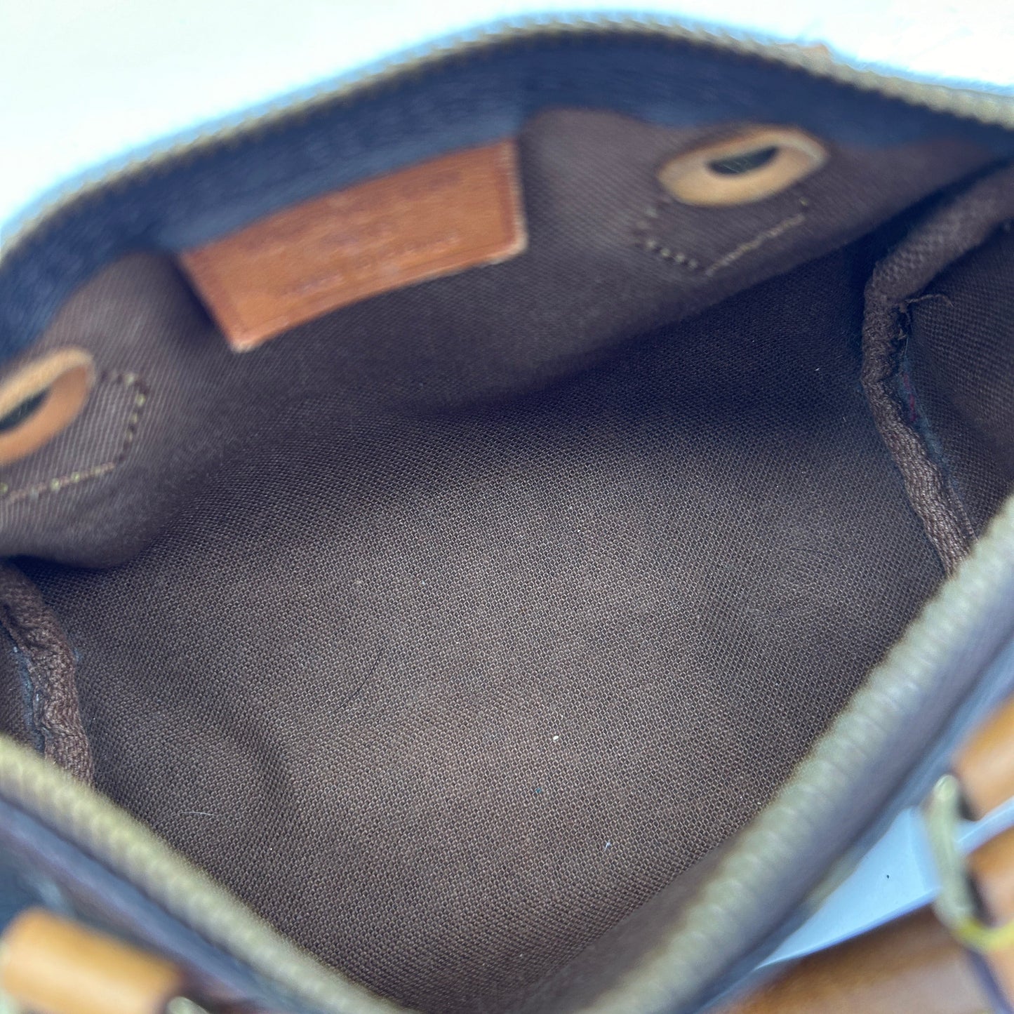 Louis Vuitton Nano Speedy Monogram Brown 2way Bag
