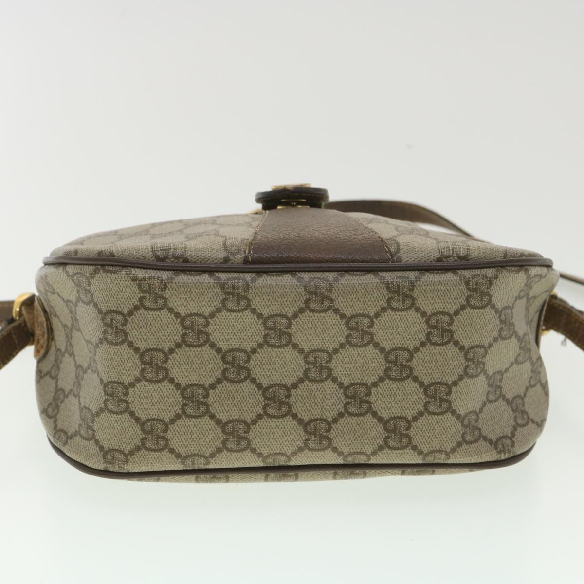 GUCCI GG Canvas Web Sherry Line Shoulder Bag Beige Red Green 38014