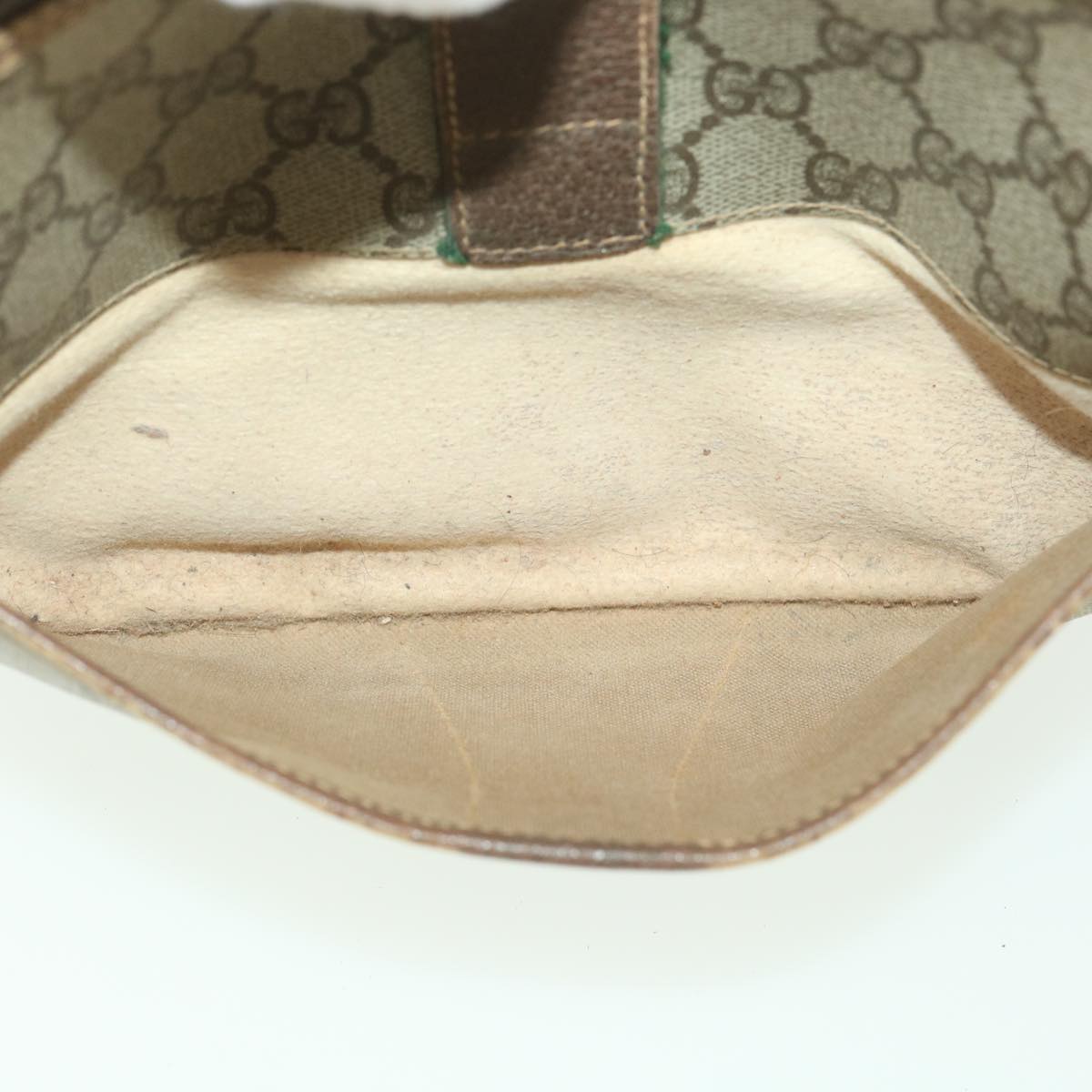 GUCCI GG Canvas Web Sherry Line Shoulder Bag Beige Red Green 38014