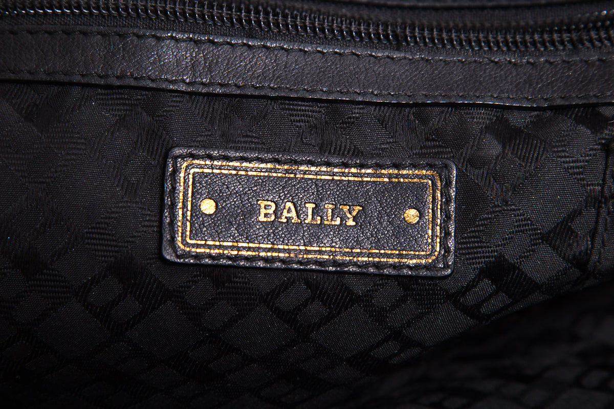 Bally Black Leather Hobo