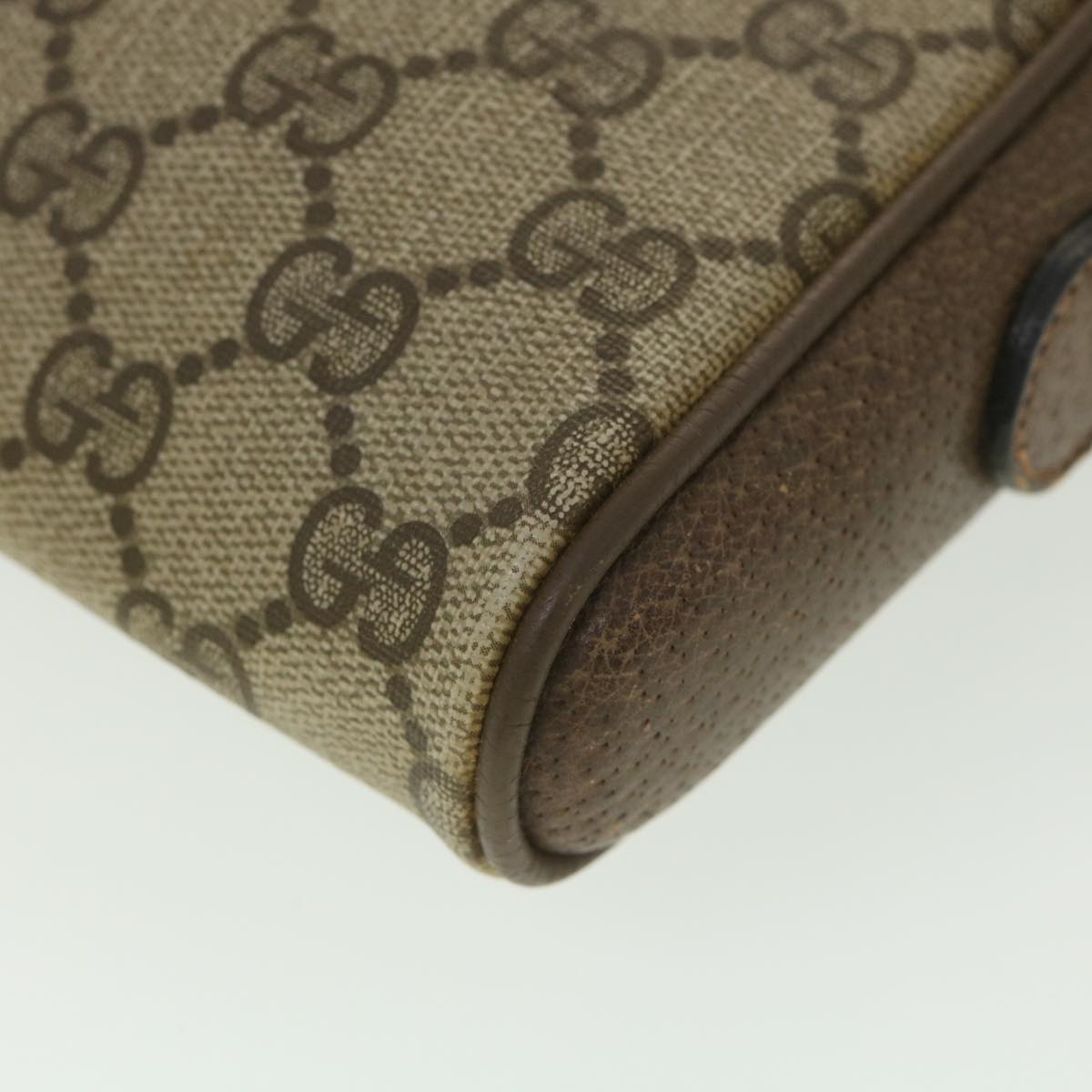 GUCCI GG Canvas Web Sherry Line Shoulder Bag Beige Red 89.02.055 38051