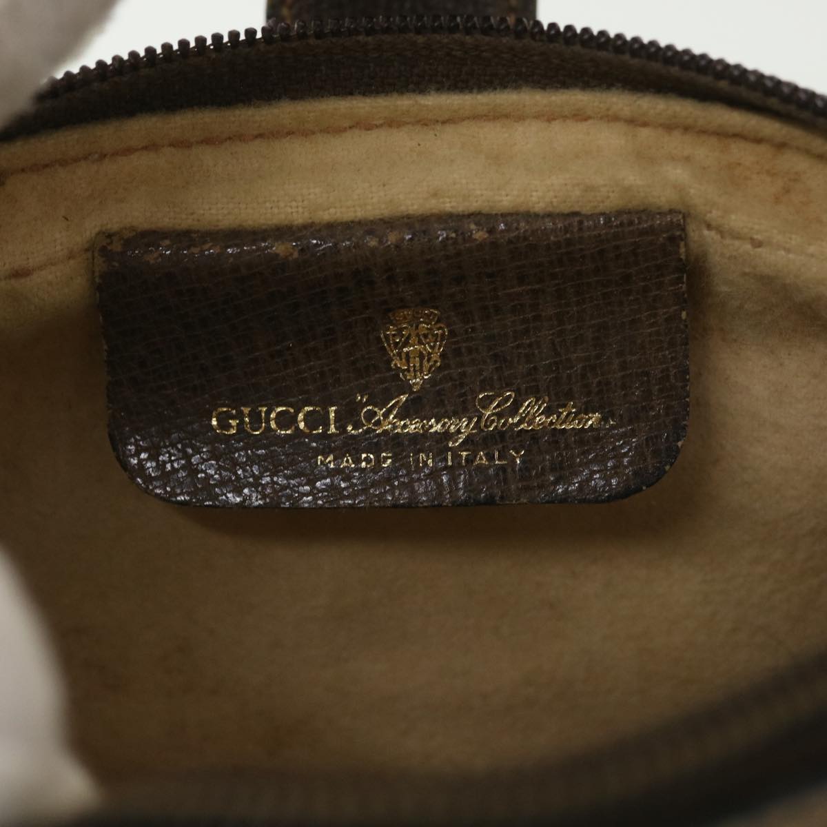 GUCCI GG Canvas Web Sherry Line Shoulder Bag Beige Red 89.02.055 38051