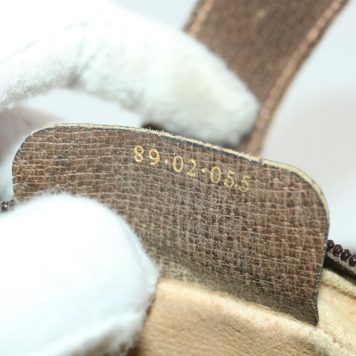 GUCCI GG Canvas Web Sherry Line Shoulder Bag Beige Red 89.02.055 38051
