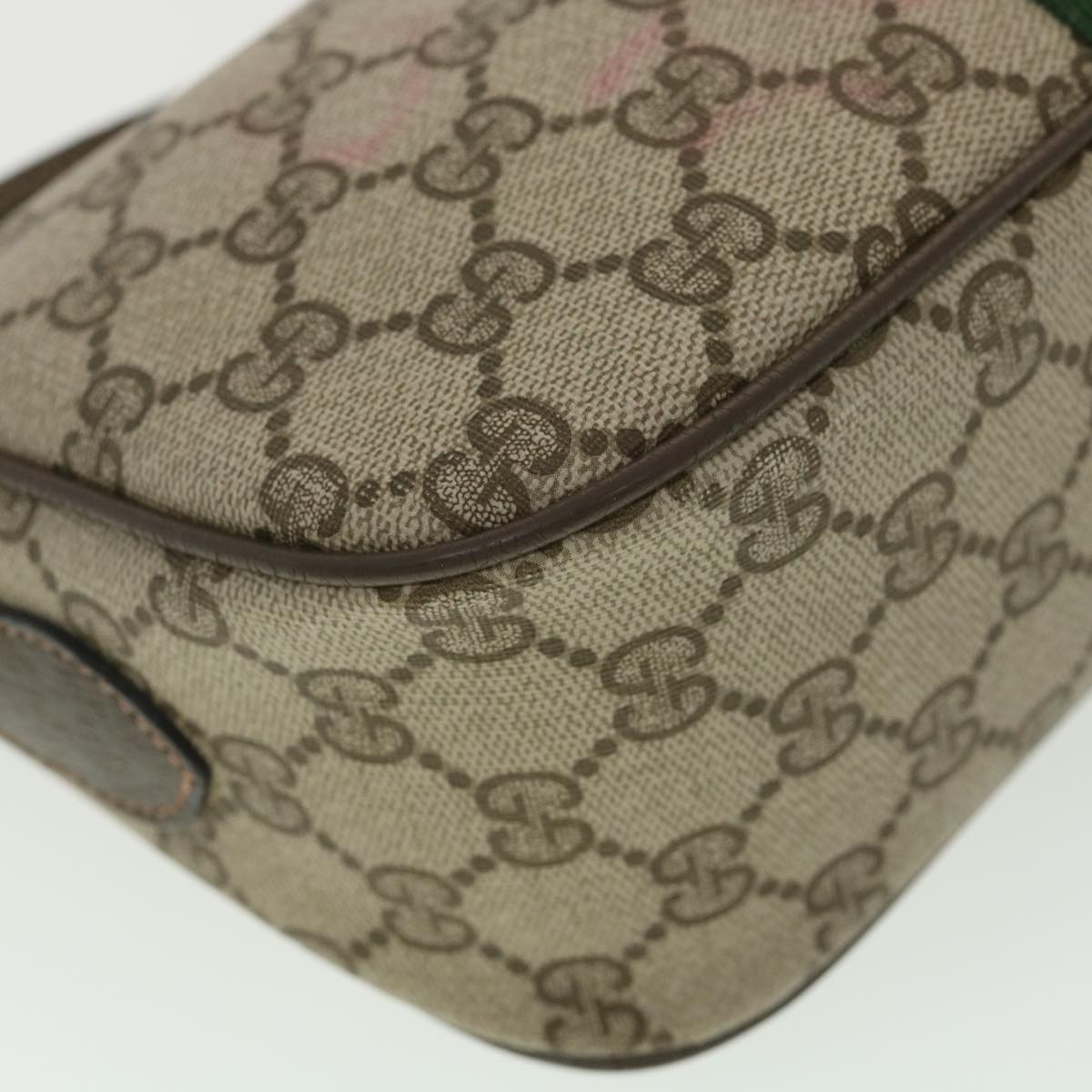 GUCCI GG Canvas Web Sherry Line Shoulder Bag Beige Red 89 02 054 38094
