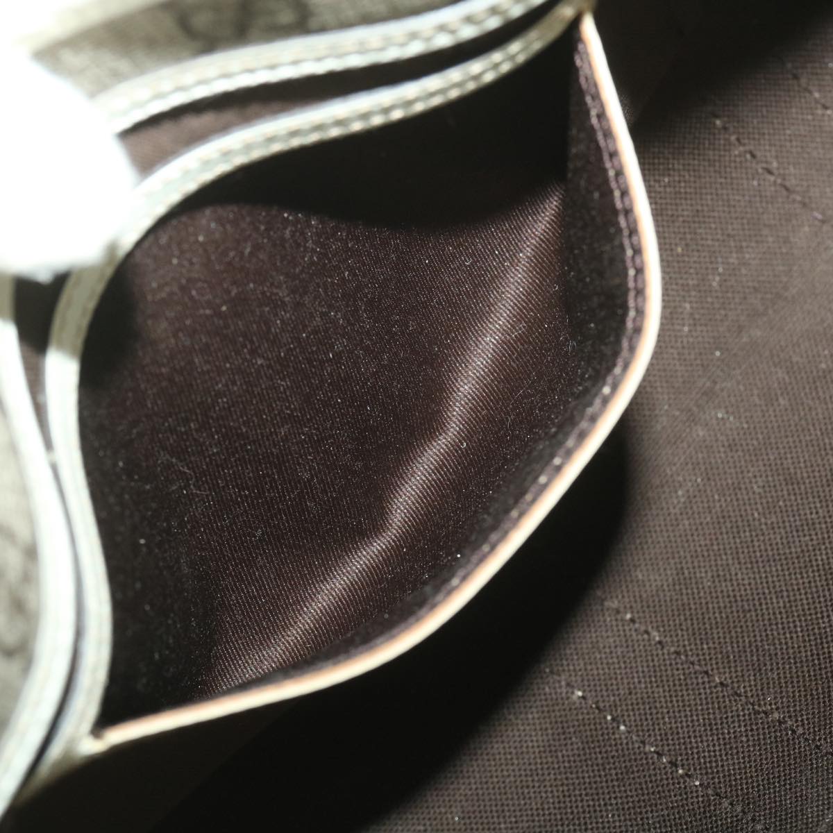 GUCCI GG Supreme Hand Bag PVC Leather Beige 203495 38280