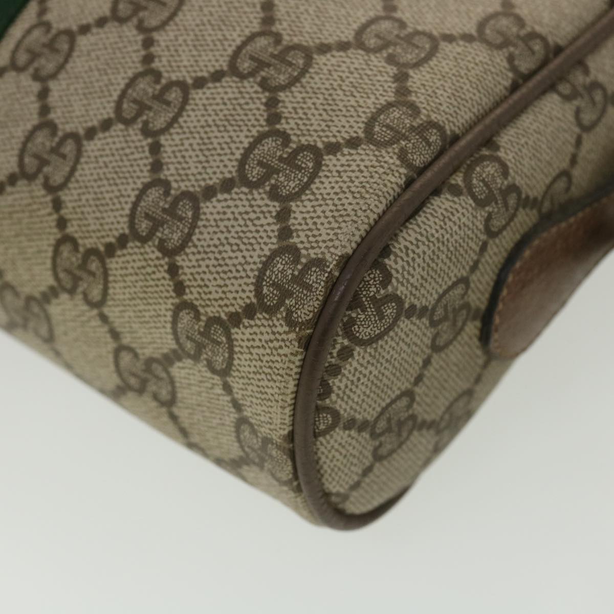 GUCCI GG Canvas Web Sherry Line Shoulder Bag Beige Red 98 02 004 38305