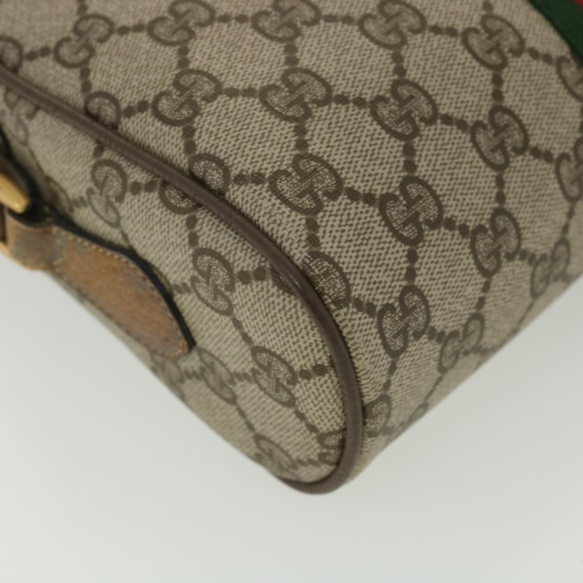 GUCCI GG Canvas Web Sherry Line Shoulder Bag Beige Red 98 02 004 38305