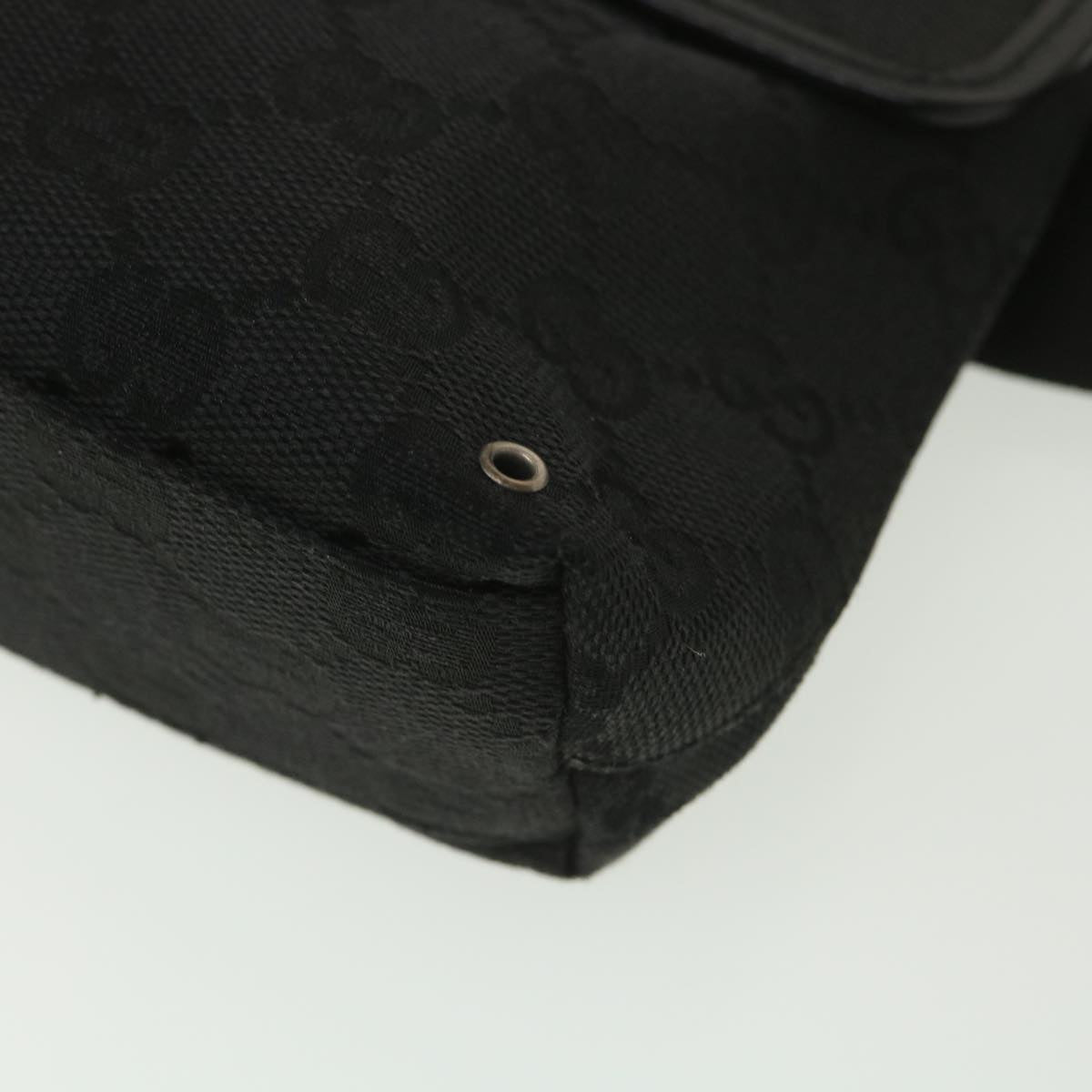 GUCCI GG Canvas Waist bag Black 92543 38318