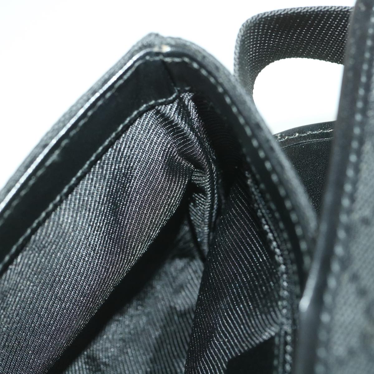 GUCCI GG Canvas Waist bag Black 92543 38318