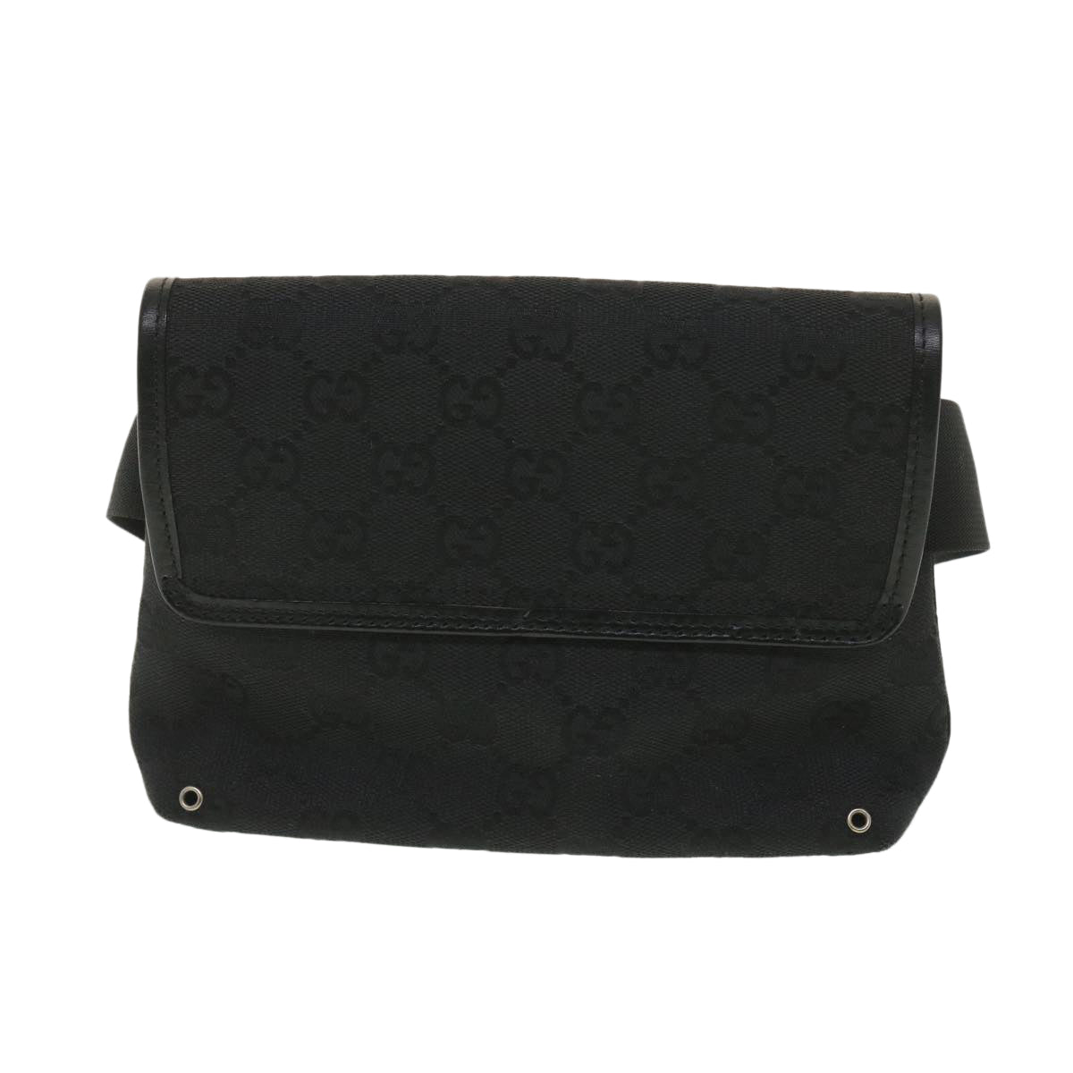 GUCCI GG Canvas Waist bag Black 92543 38318