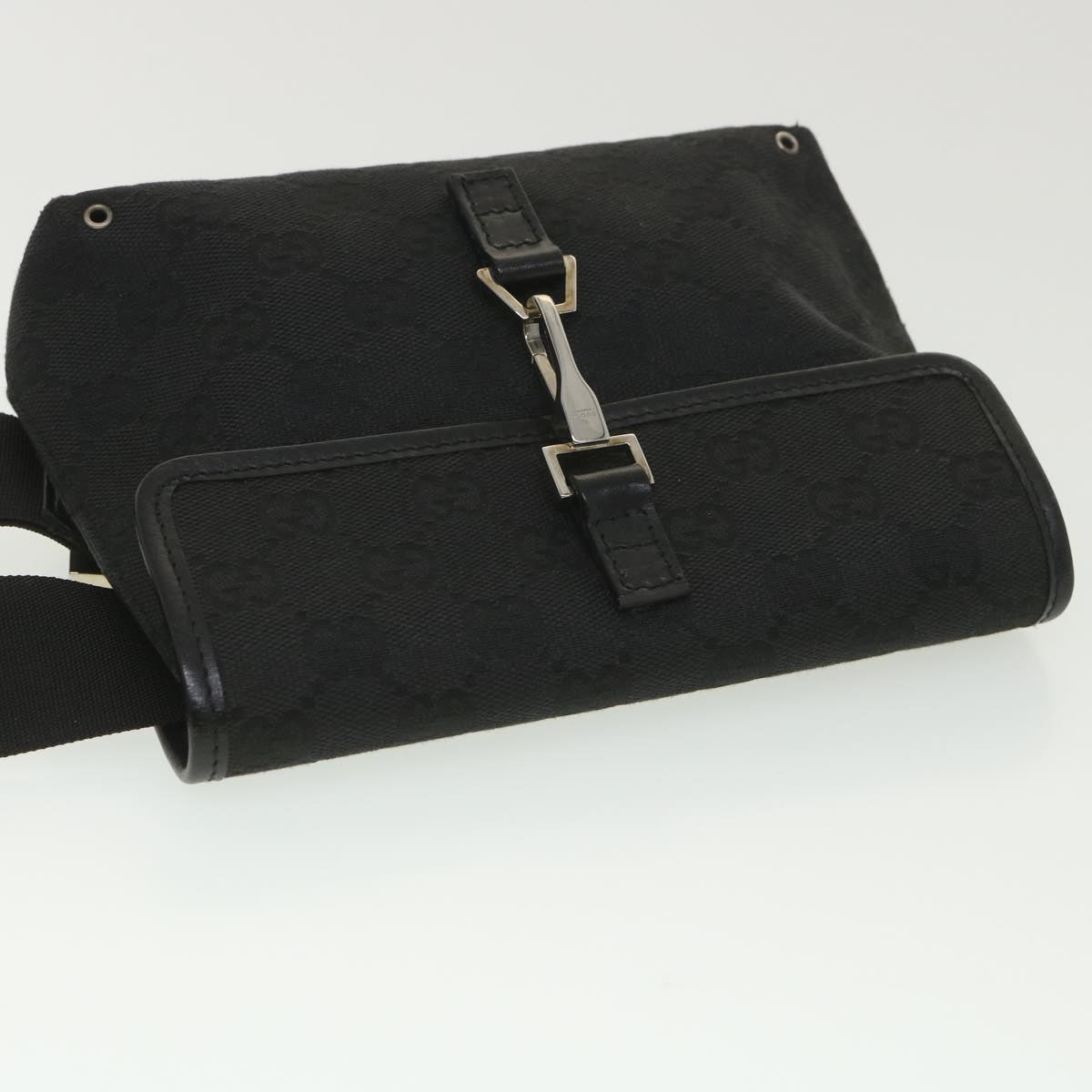 GUCCI GG Canvas Waist bag Black 92543 38318