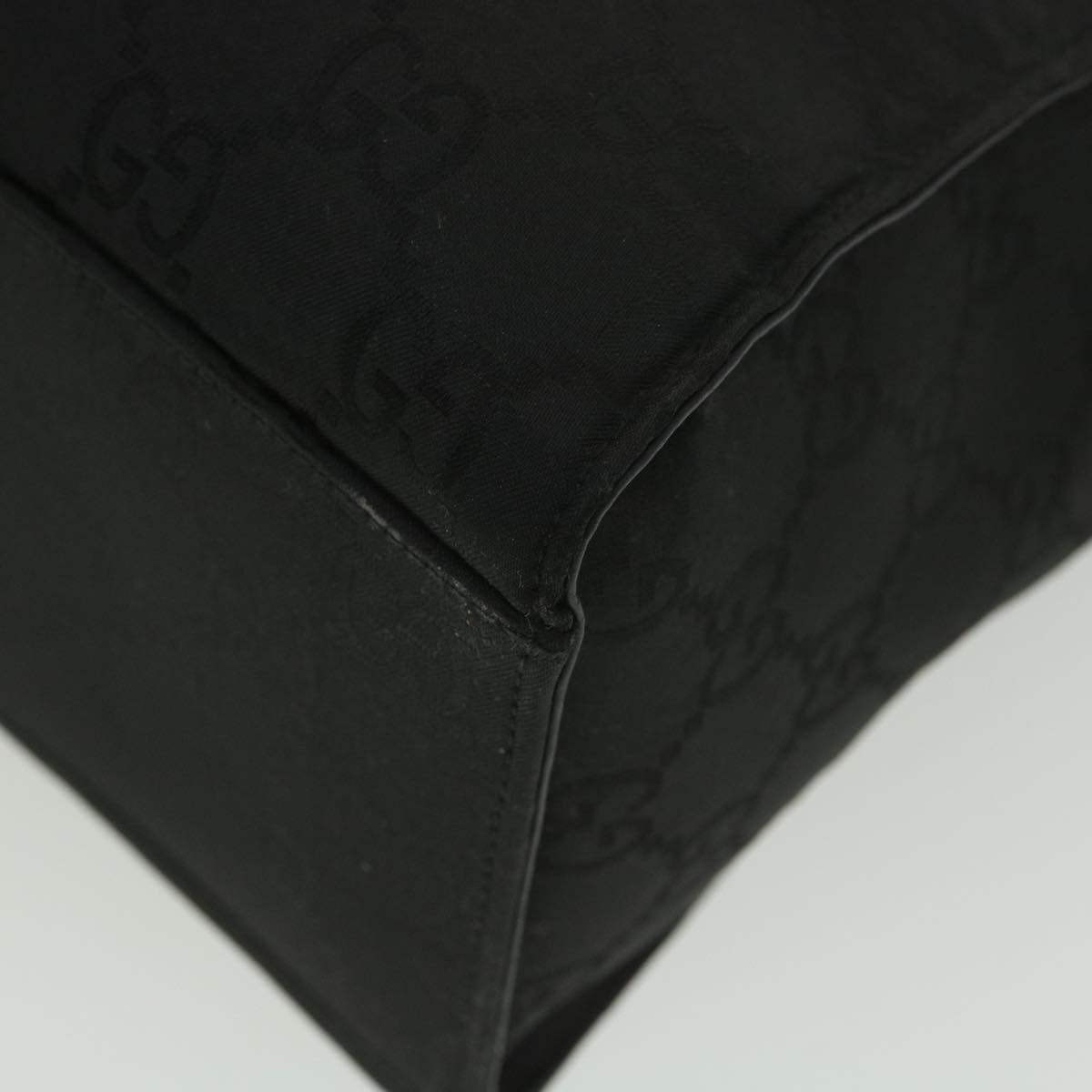 GUCCI GG Canvas Hand Bag Black 38354
