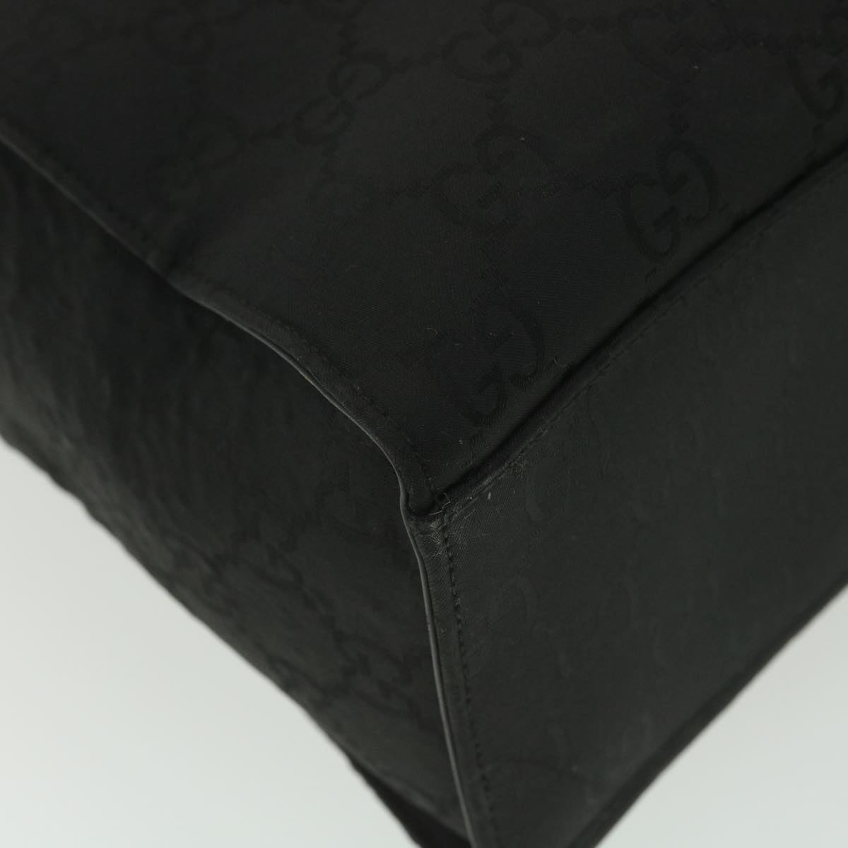 GUCCI GG Canvas Hand Bag Black 38354