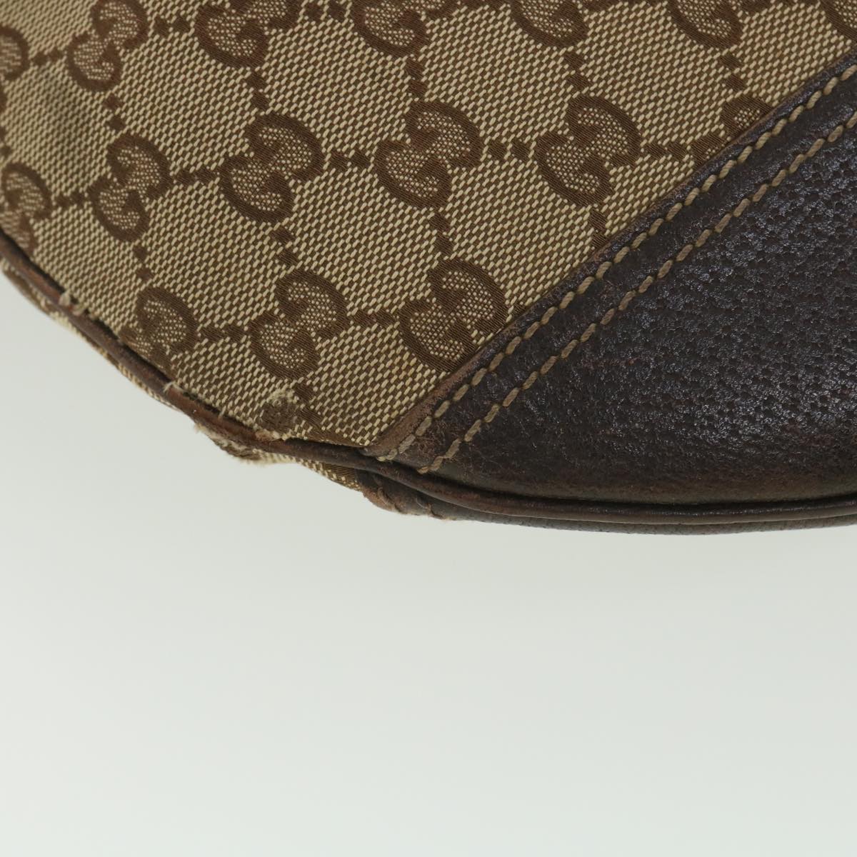 GUCCI Web Sherry Line GG Canvas Shoulder Bag Beige Green Red 162882 38507