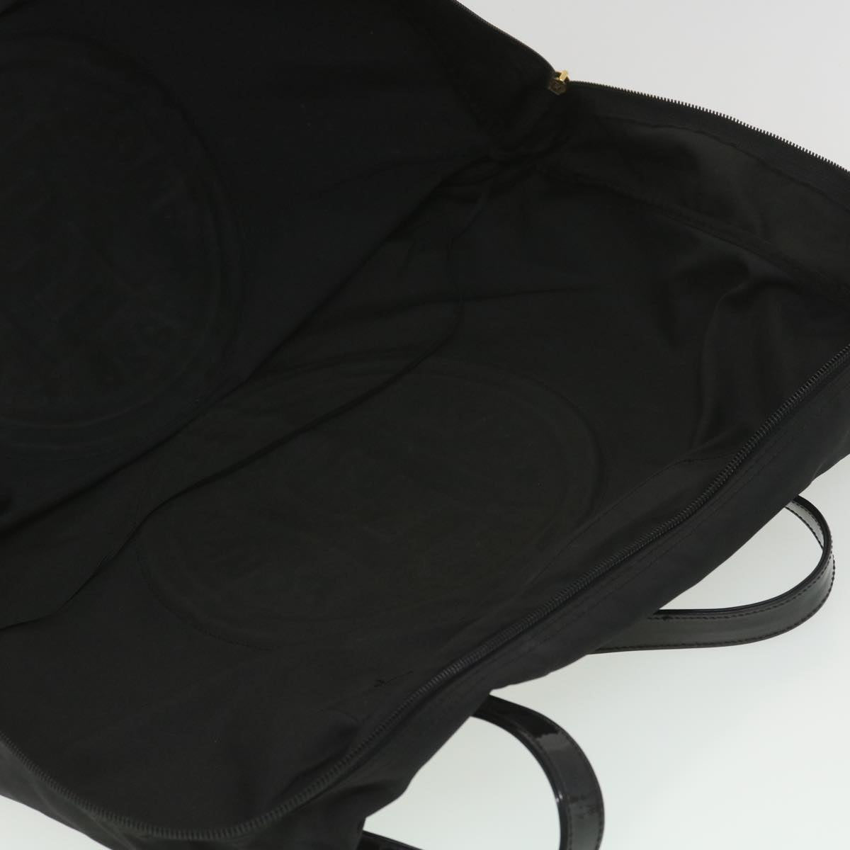 FENDI Shoulder Bag Nylon Black 38669