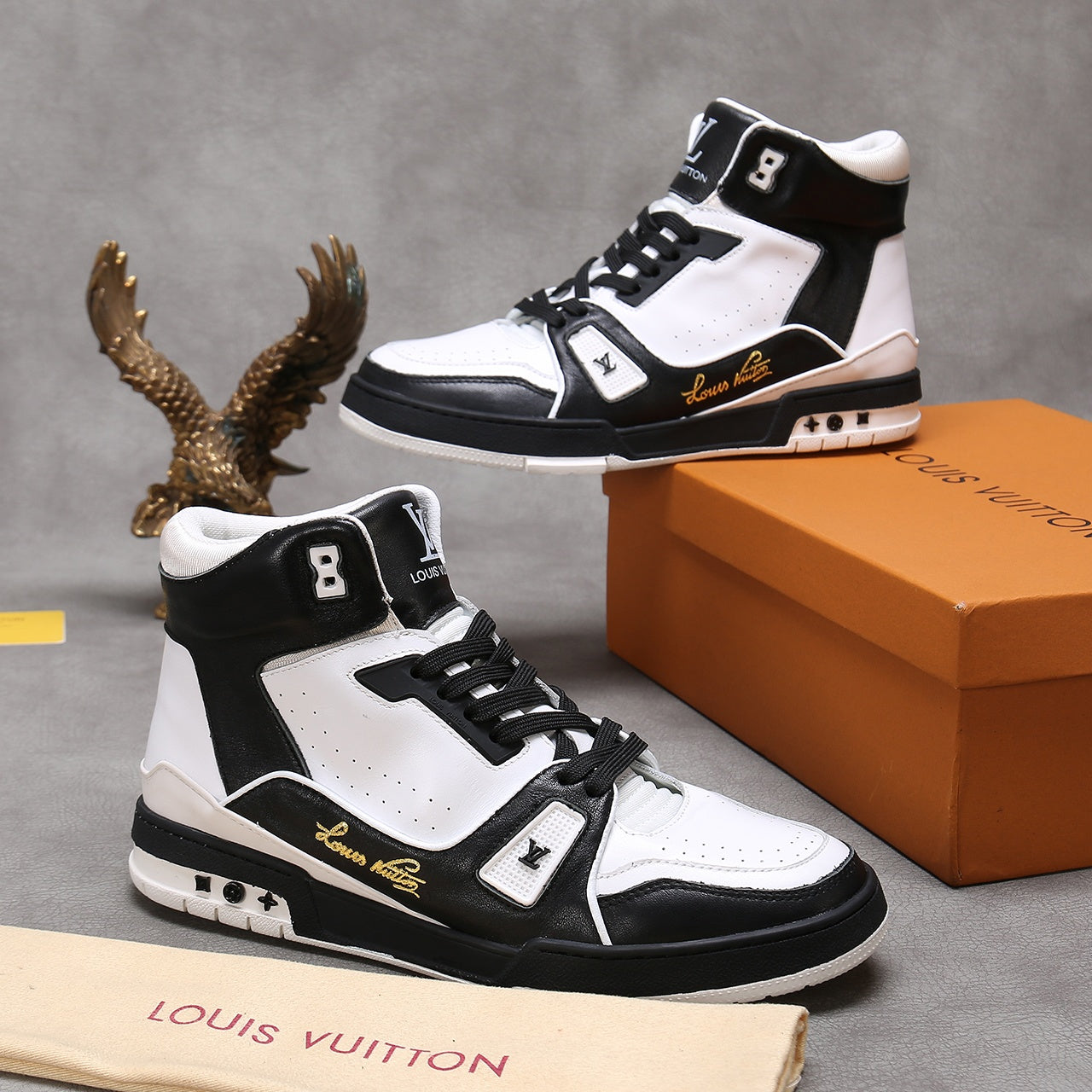 GLM - LUV Traners Inspired White Black Sneaker