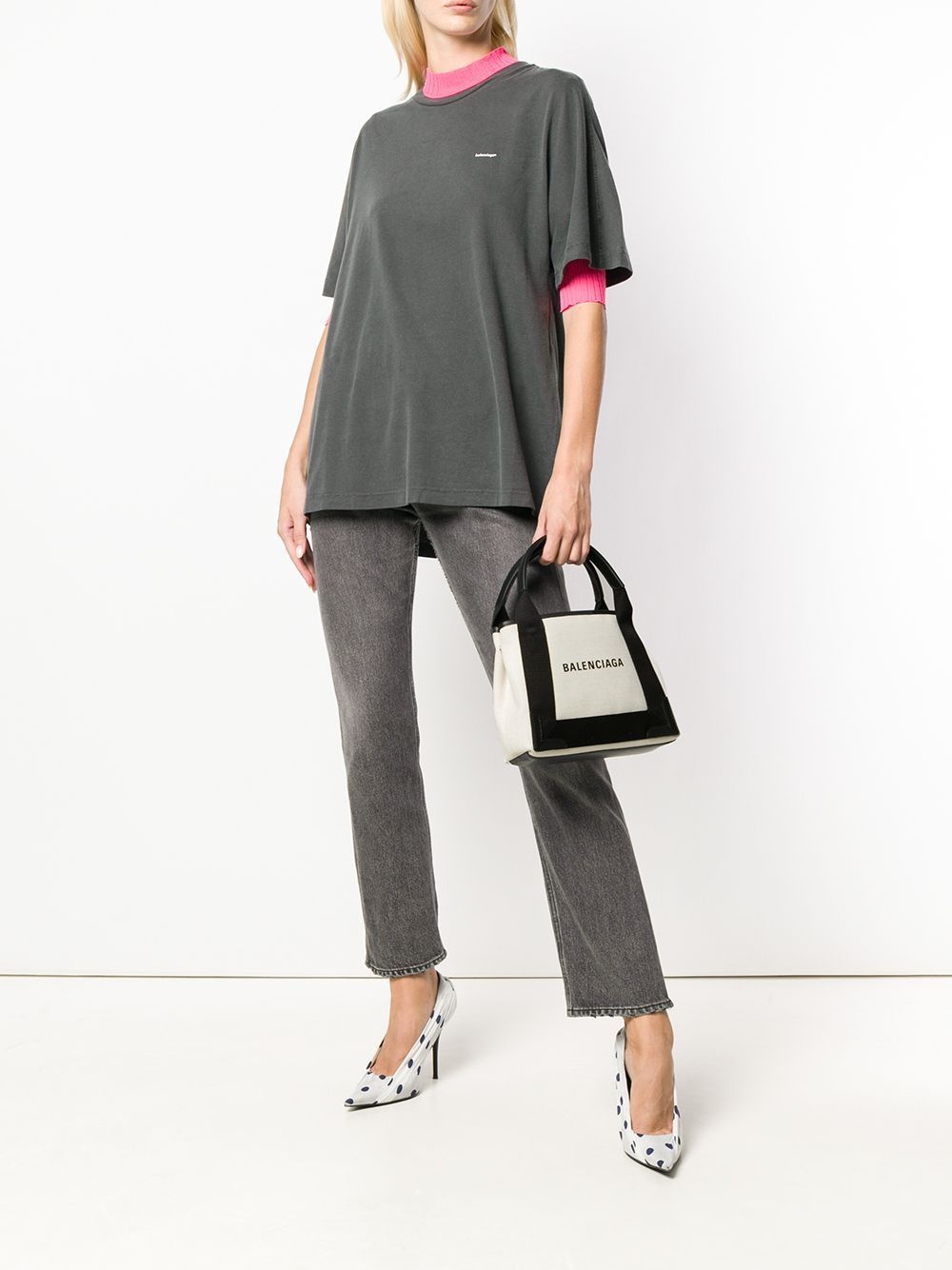 Navy Cabas XS Bag
