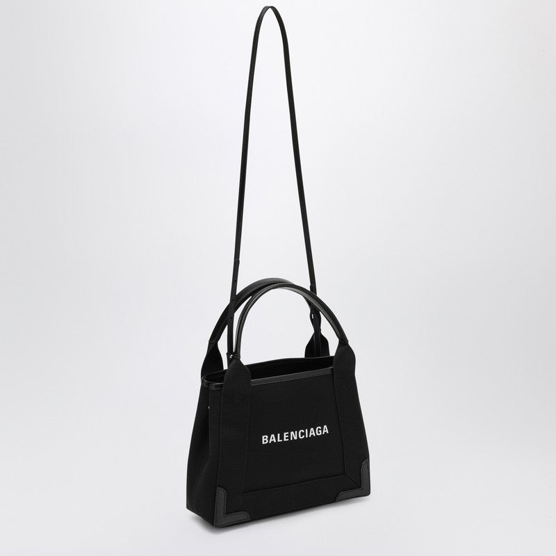 Balenciaga Black Navy Cabas Xs Bag Women