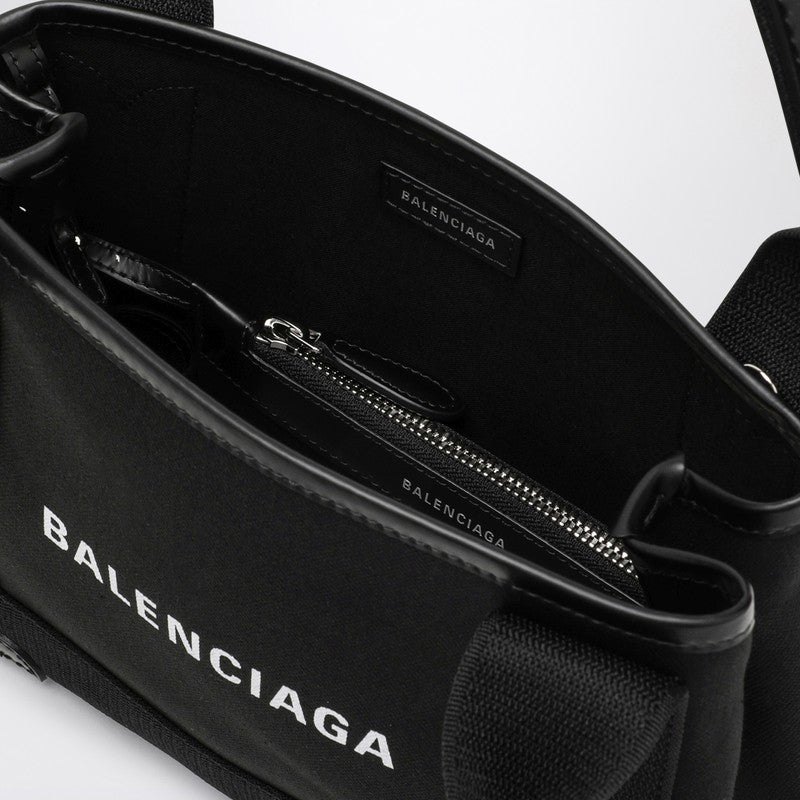 Balenciaga Black Navy Cabas Xs Bag Women
