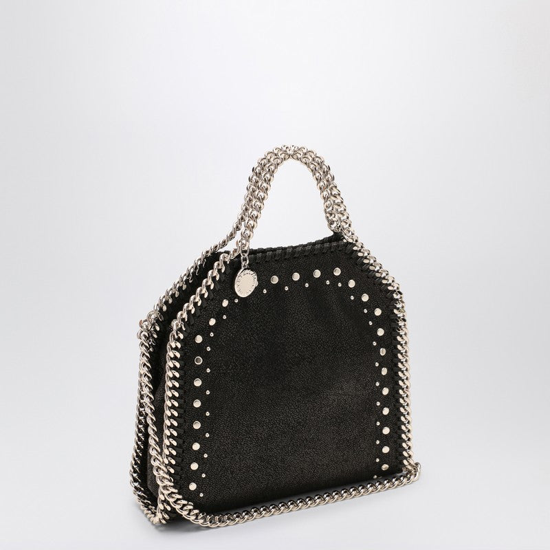 Stella Mccartney Black Falabella Micro Bag With Studs Women