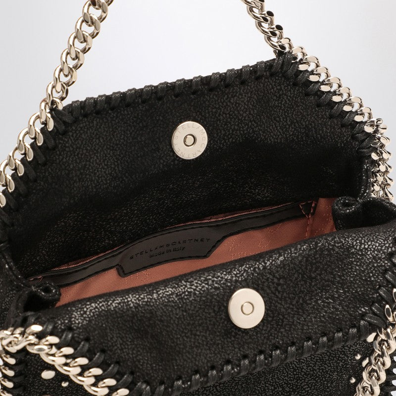 Stella Mccartney Black Falabella Micro Bag With Studs Women