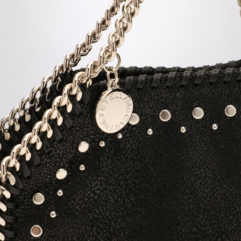 Stella Mccartney Black Falabella Micro Bag With Studs Women