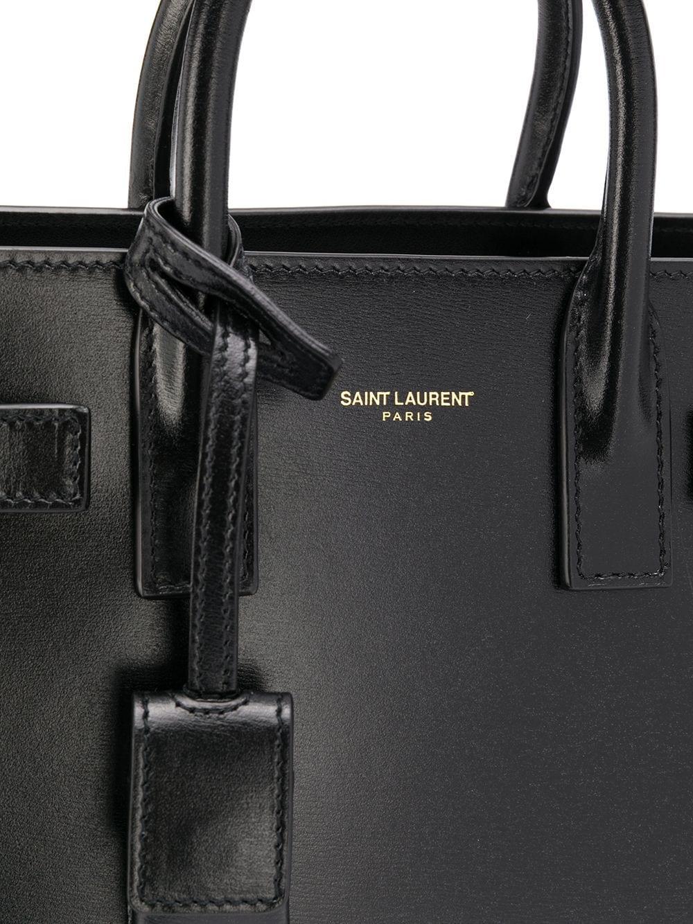 SAC DE JOUR NANO LEATHER TOTE BAG