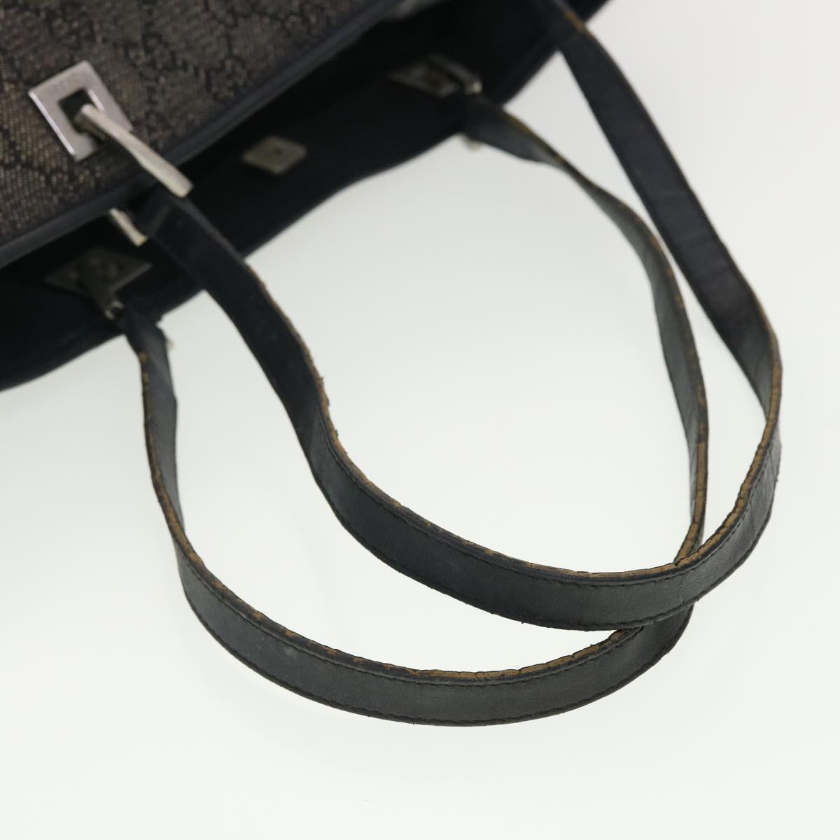 GUCCI GG Canvas Shoulder Bag Navy 39397