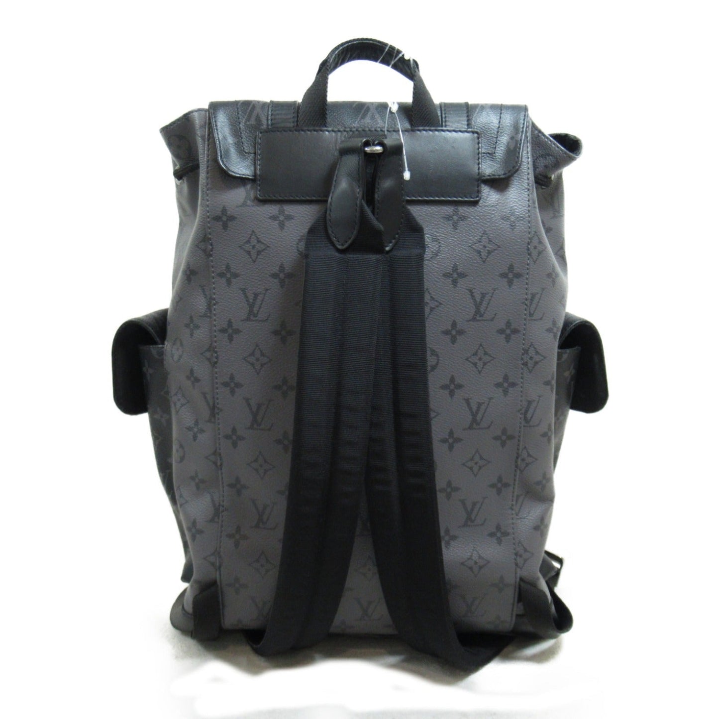 Louis Vuitton Christophers PM Backpack Bag PVC ted Canvas Monogram Eclipse Reverse  Grey M45419