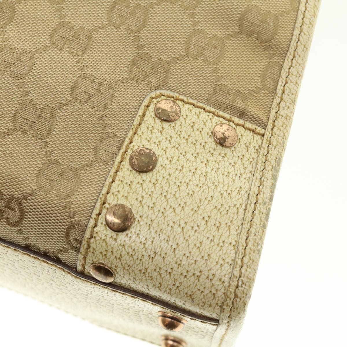 GUCCI GG Canvas Hand Bag Beige 124260 39453