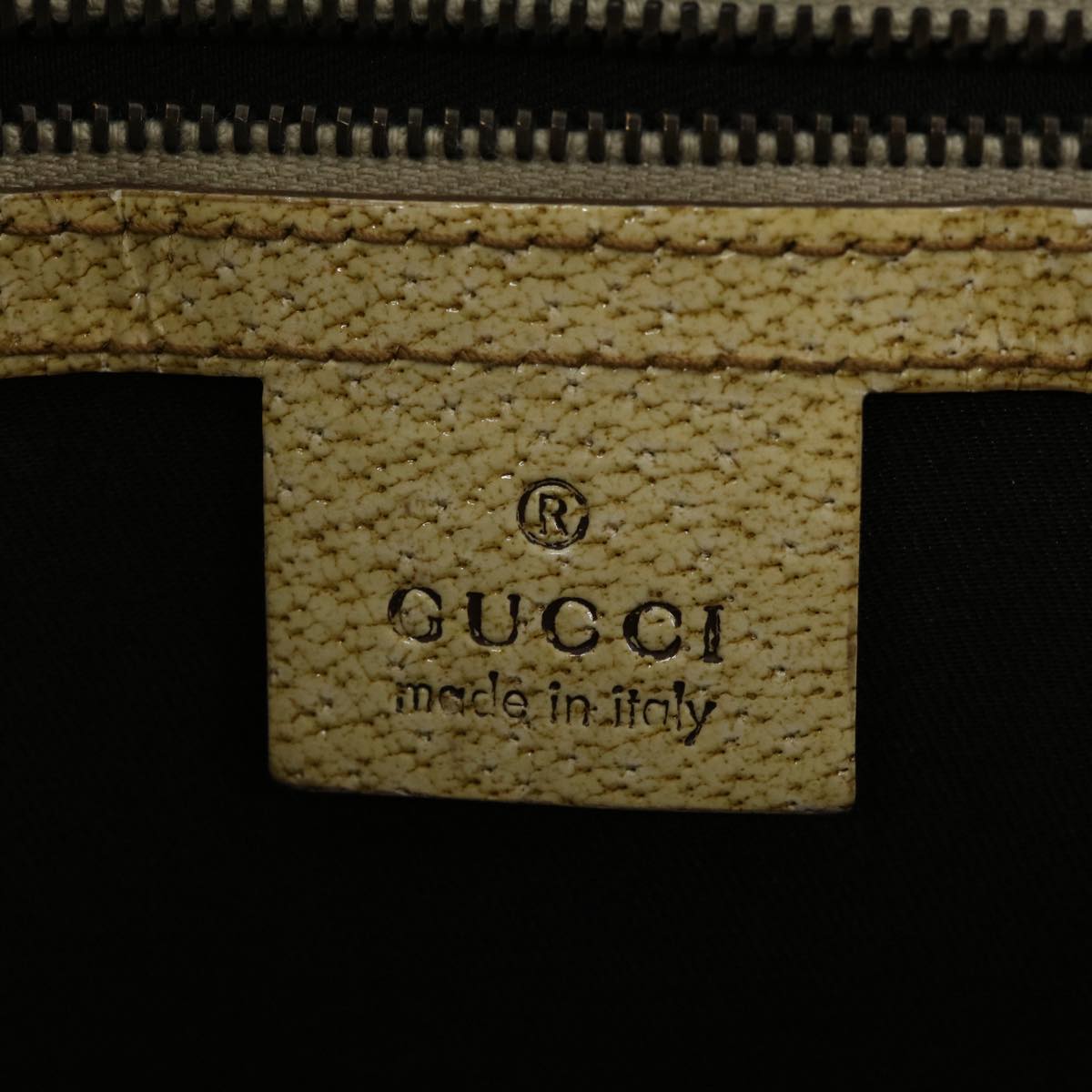 GUCCI GG Canvas Hand Bag Beige 124260 39453