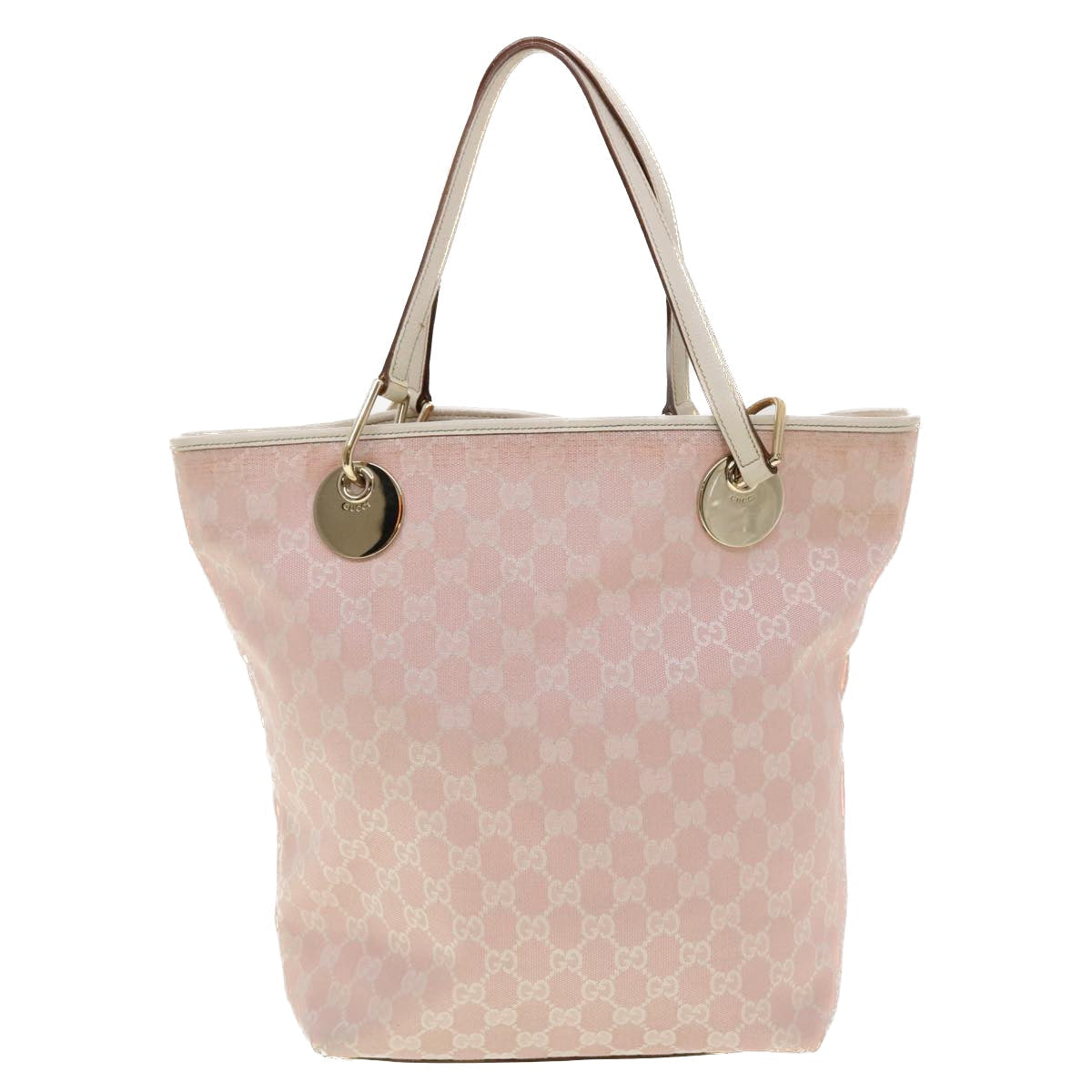 GUCCI GG Canvas Shoulder Bag Pink 120836 39455