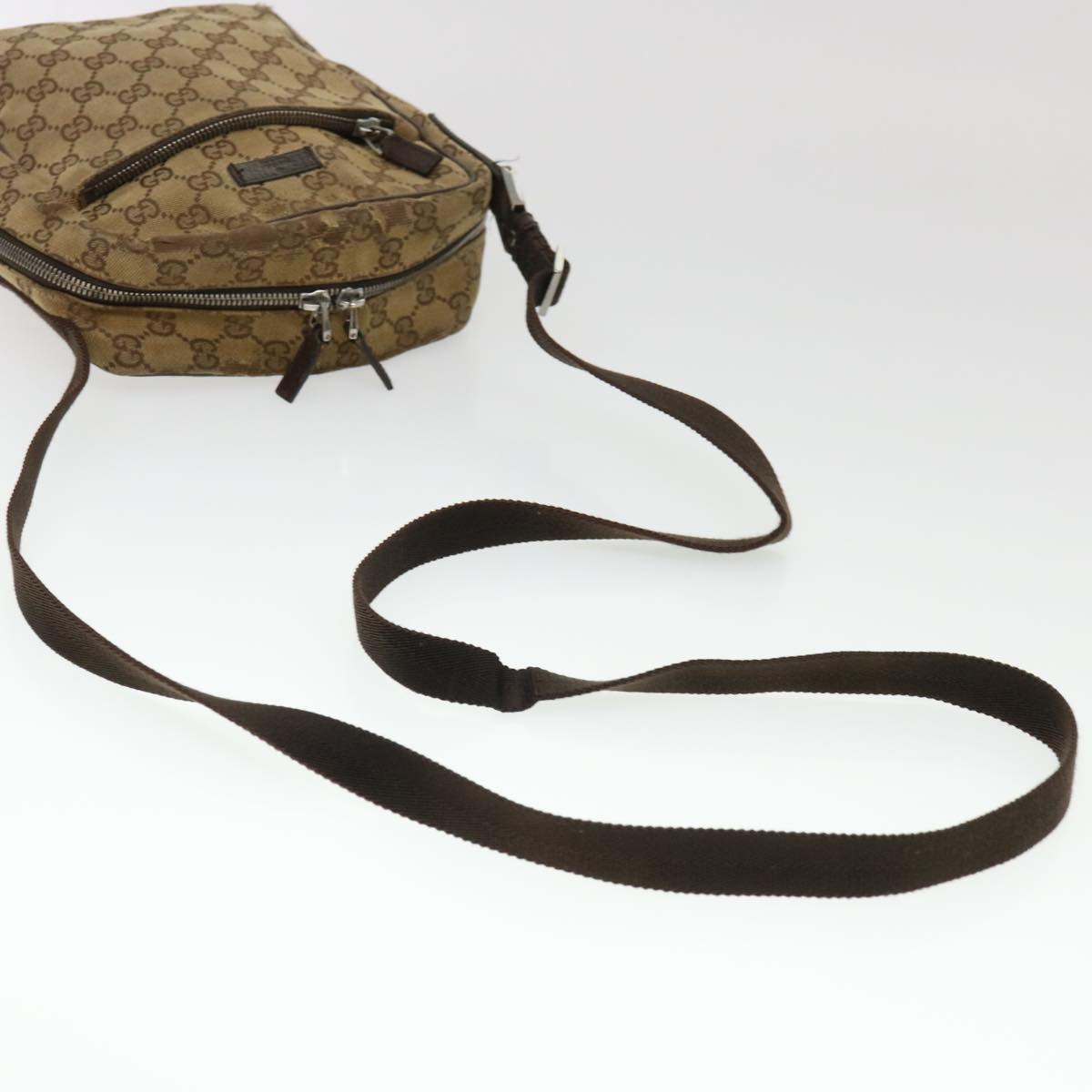 GUCCI GG Canvas Shoulder Bag Beige 0316 002058 39712