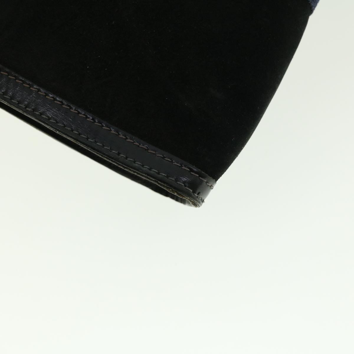 GUCCI Sherry Line Clutch Bag Suede Leather Black Red Navy 39781