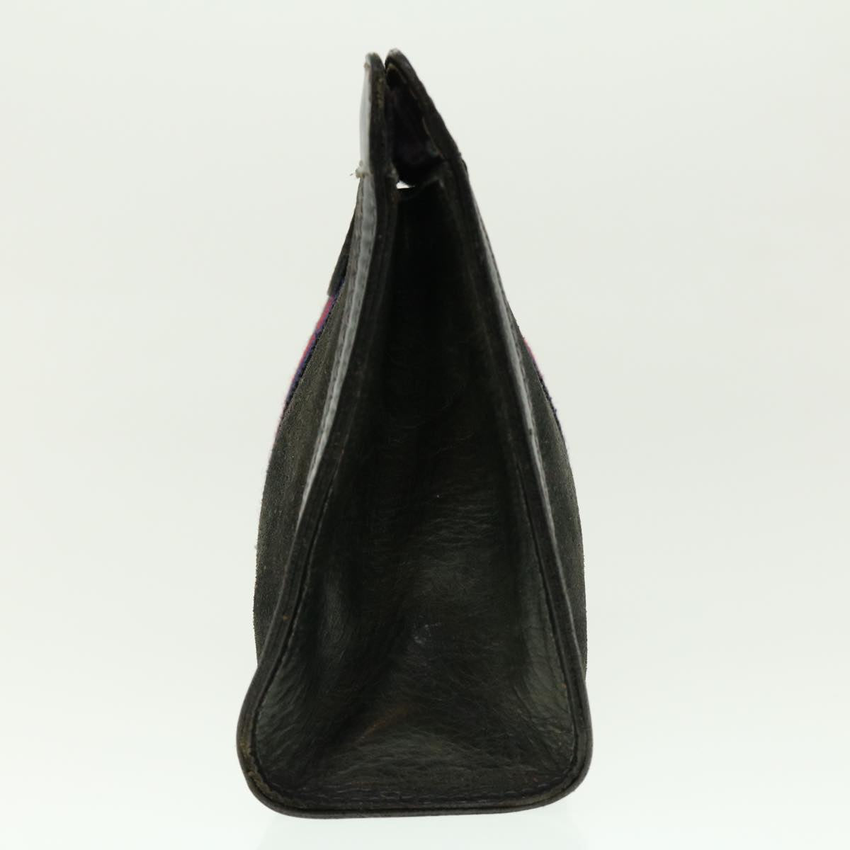GUCCI Sherry Line Clutch Bag Suede Leather Black Red Navy 39781