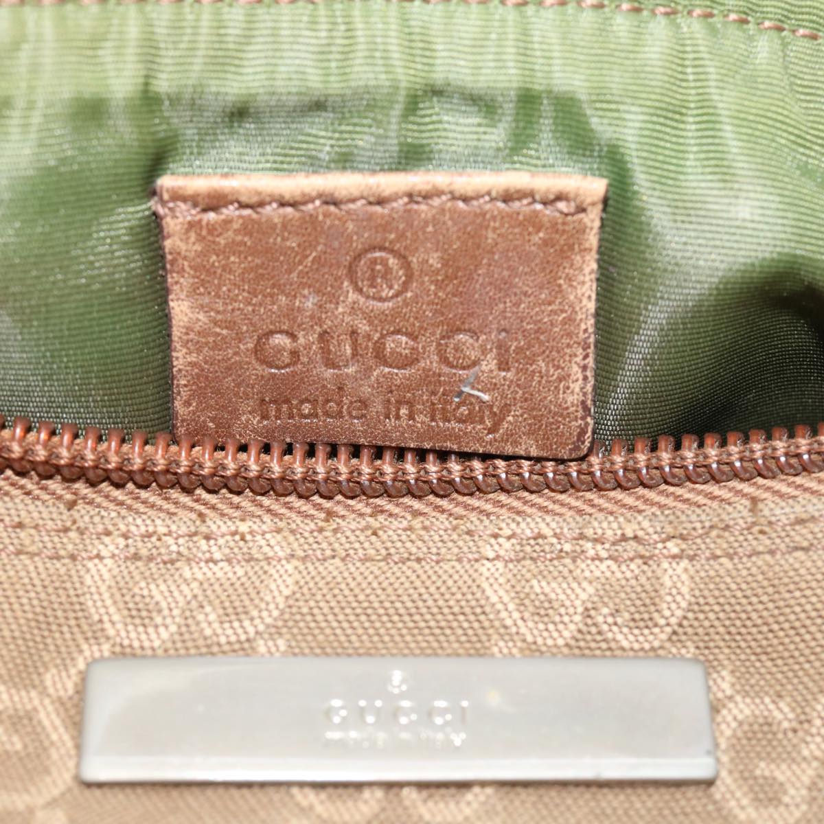 GUCCI GG Canvas Accessory Pouch Beige 0391103 39782