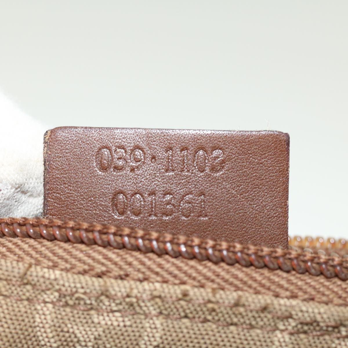 GUCCI GG Canvas Accessory Pouch Beige 0391103 39782
