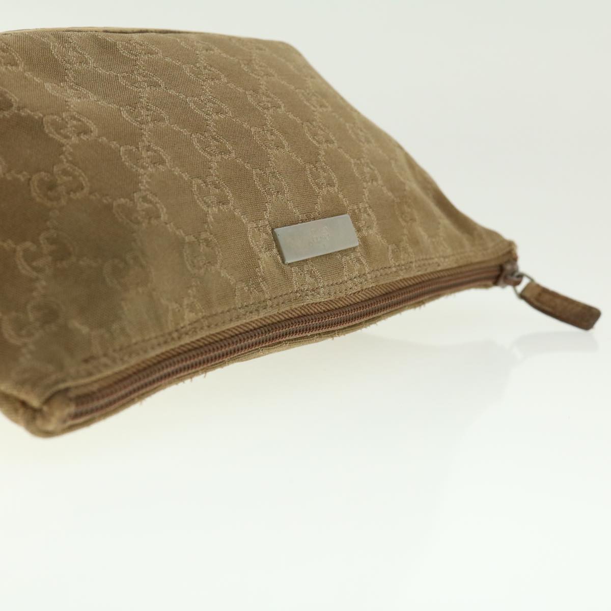 GUCCI GG Canvas Accessory Pouch Beige 0391103 39782