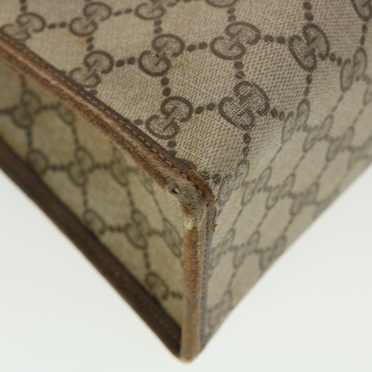 GUCCI GG Canvas Web Sherry Line Hand Bag Beige Red Green 010378 39975