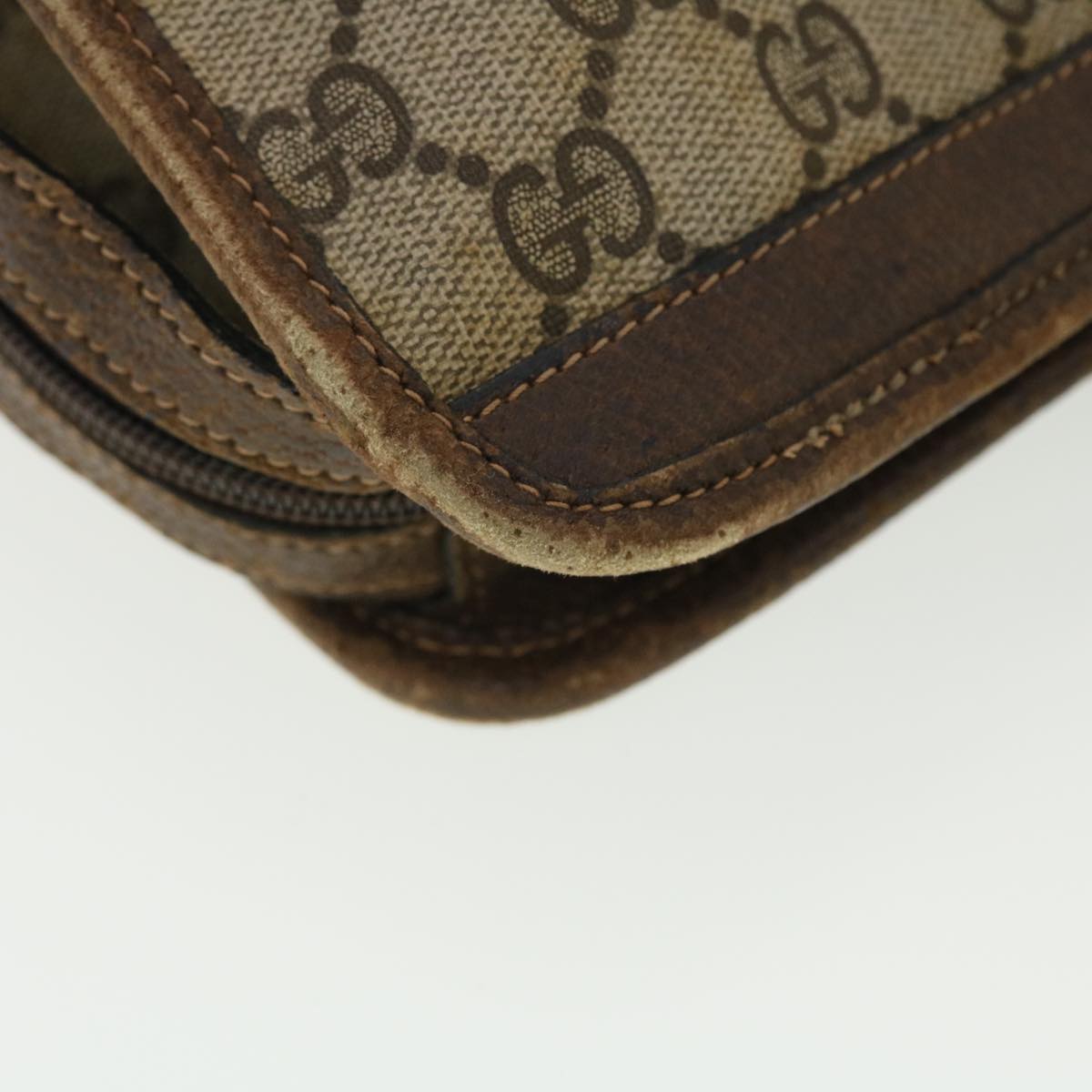 GUCCI GG Canvas Web Sherry Line Hand Bag Beige Red Green 010378 39975